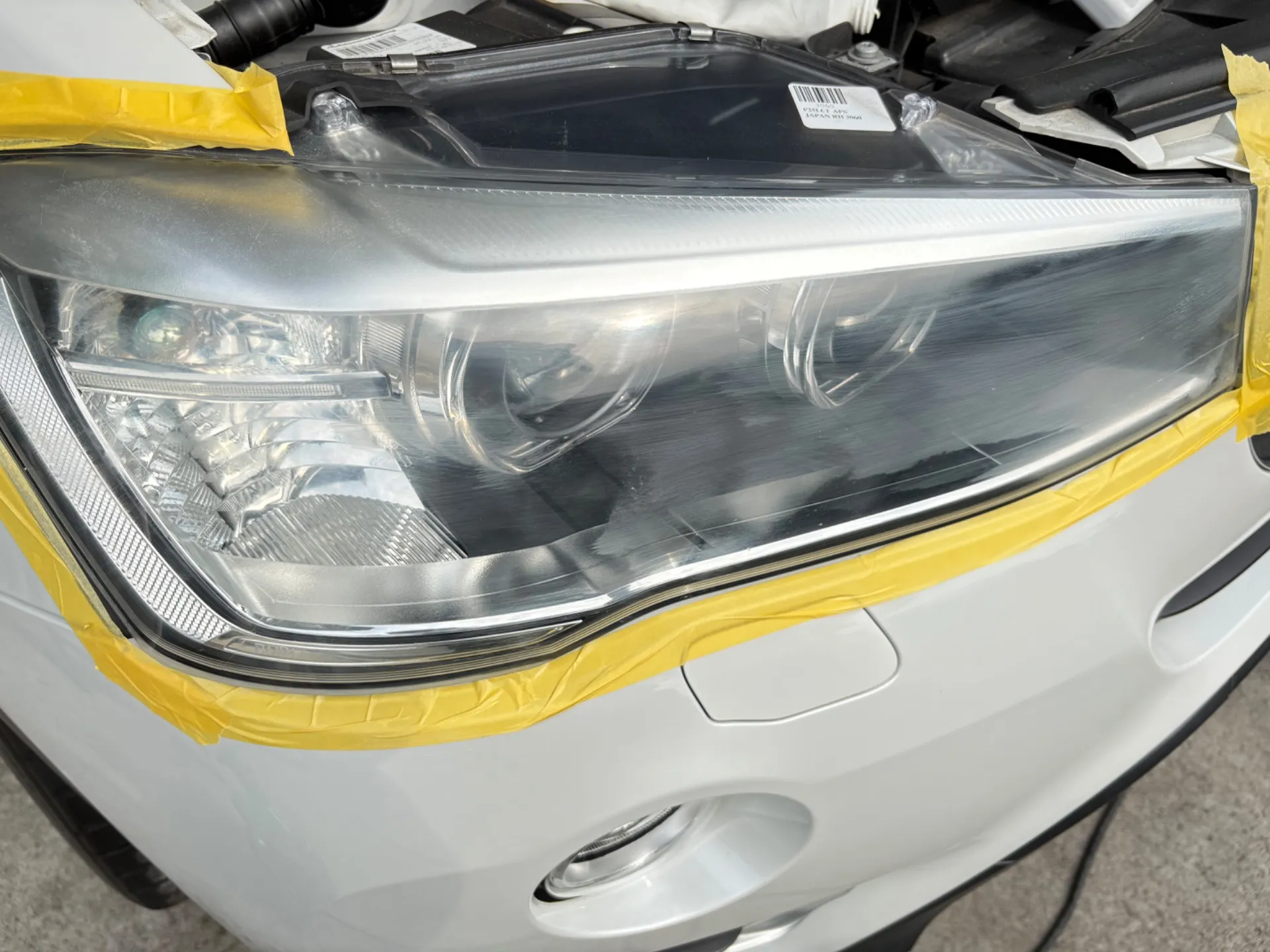 青葉区でBMW X3ヘッドライトリペア